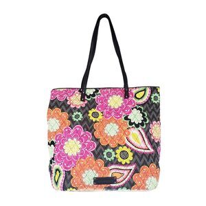 Vera Bradley 2014 Ziggy Zinnia Day Tote Womens Quilted Paisley Retired Pattern